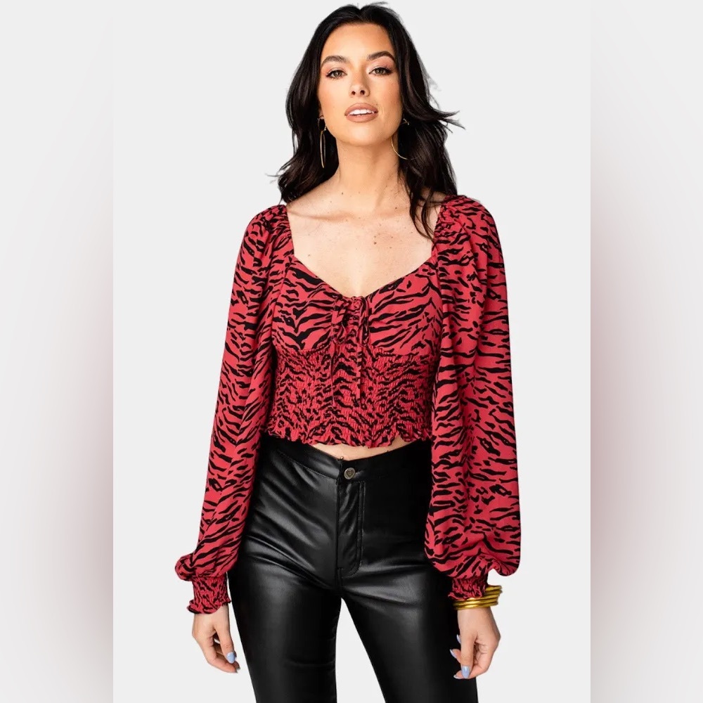 Buddylove Isabelle Smocked Crop Top